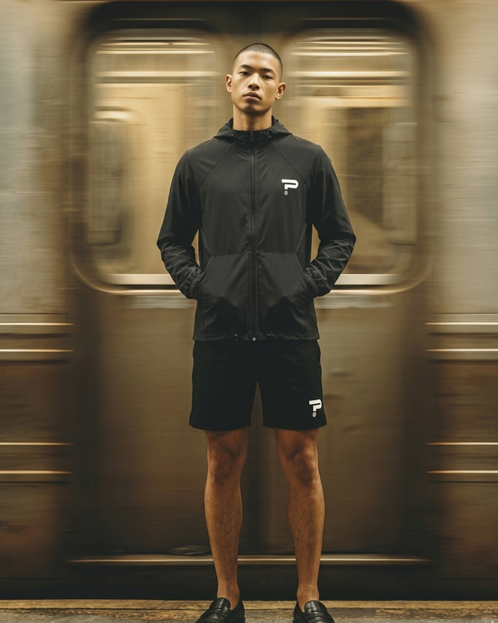 Stride-Edge Windbreaker Jacket